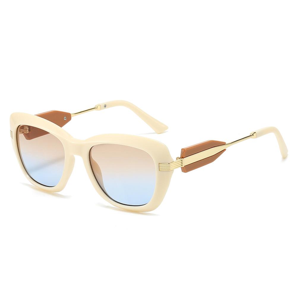 

Новые Ретро Женские Солнцезащитные Очки Кошачий Глаз Леопардовые Градиентные Личность Дизайн Толстой Оправы Модные Подходящие ко всему Мужские Очки Защита от УФ-лучей 400 as picture