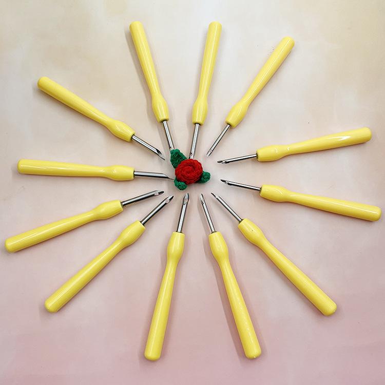 Cross-Stitch Punch Needle Set - Includes 3.5 & 5.0 Needle Heads for DIY Embroidery and Yarn Crafts