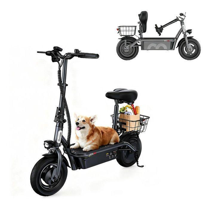 Foldable Electric Scooter with Seat iScooter