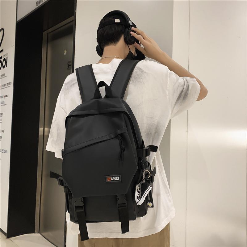 Schoolbag High School School Bag Male College Student Computer Backpack Trend Male Leisure Travel Backpack Large Capacity Street Trend