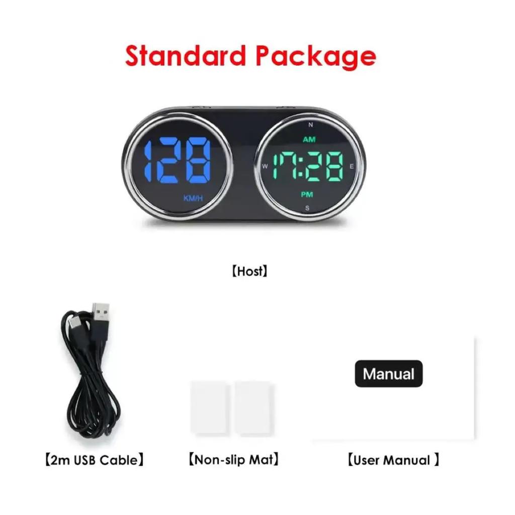 GPS Heads Up Display with MPH/KMH Car Digital Dashboard Speedomete QC3.0 Fast Charger, Plug & Play for Car Boat Truck Motor SUV