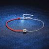 925 Silver Plated Platinum Moissanite Bracelet 0.30CT Single Diamond Lucky Chain Dainty Jewelry for Women