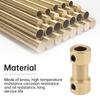 10 Pcs 5mm Brass Shaft Coupling Connector for 3D Printers Motor Accessories with Spanner Set Screws Shaft Extension Joint