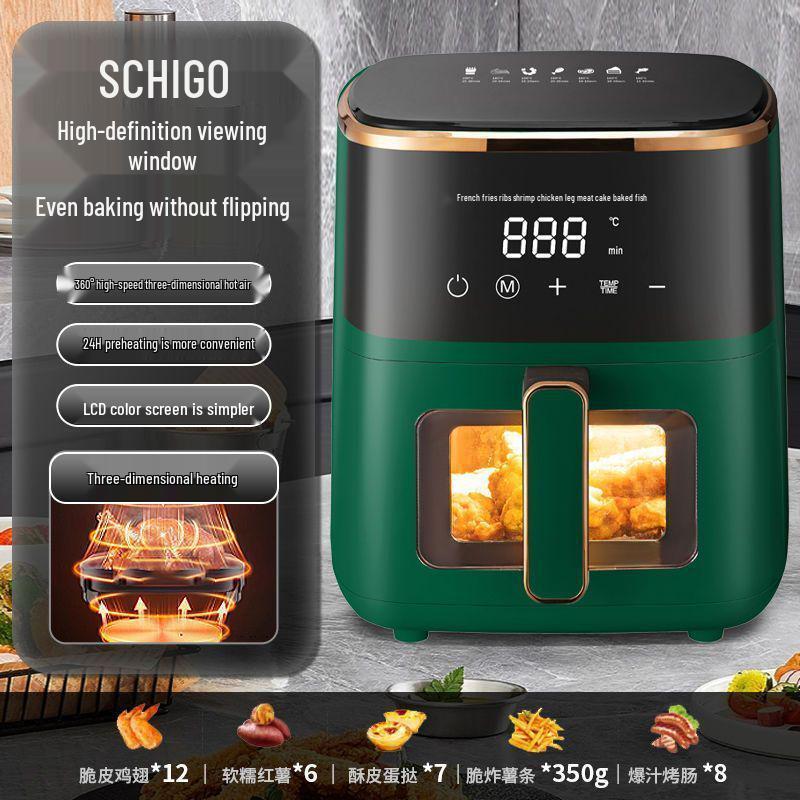 Smart Multifunctional Air Fryer with Touch Screen - Large Capacity, Oil-Free Cooking, All-in-One Oven
