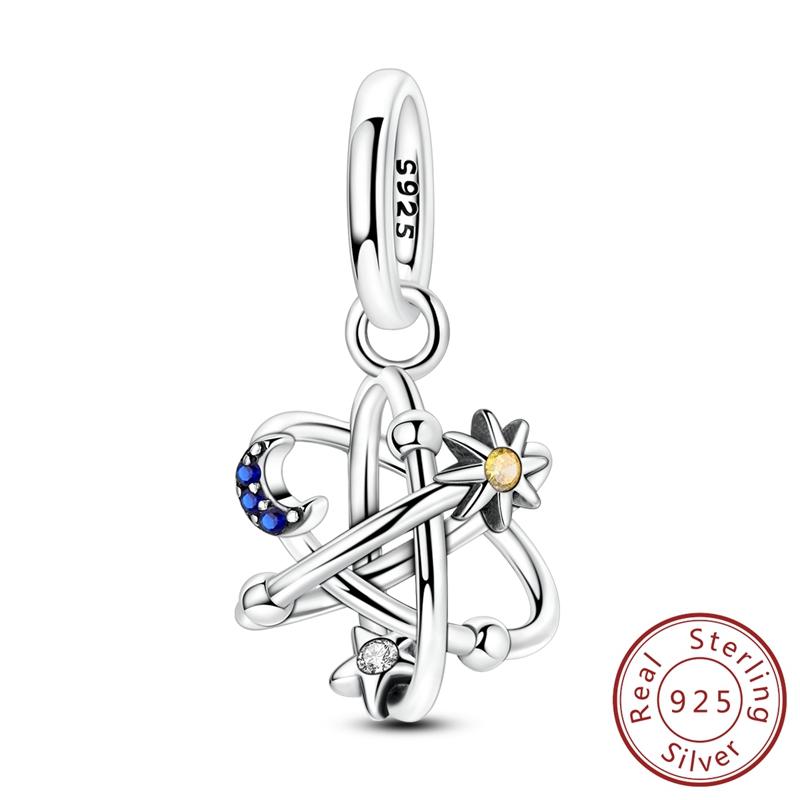 Original Copper Charms Bead Rose Heart Wings Bowknot Charm For Bracelet Pendant Women Girl Fine Diy Jewelry Gift