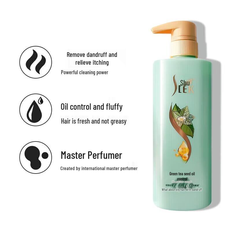 Suley Green Tea Seed Anti-Dandruff Oil Control Shampoo (3 X 800ml)