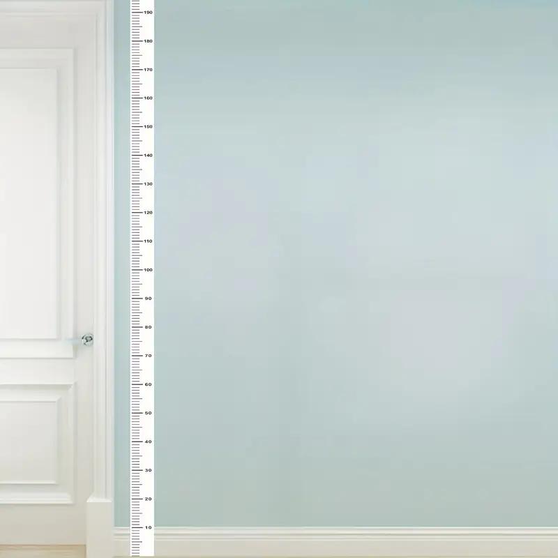 2m Wall Height Measurement Card - Easy-to-Read Durable PC Material Writeable & Removable Ideal for Room Decor Wall Decorations
