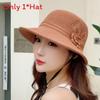 Sun Protection Hat For Women With Embroidered Flower Pattern Outdoor Summer Foldable Breathable Polyester