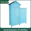 Waterproof Outdoor Wooden Storage Cabinet for Garden Tools - Anti-Corrosion and Sun Protection, Ideal for Courtyard and Balcony Use.
