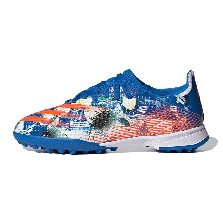 

Adidas X GHOSTED Mesh Breathable Low top Kids Soccer Shoes Blue White Kids FW5838 38