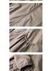 2025 Spring/Autumn Korean Style Mid-Length Over-the-Knee Trench Coat with Lining - Loose Fit, Plus Size