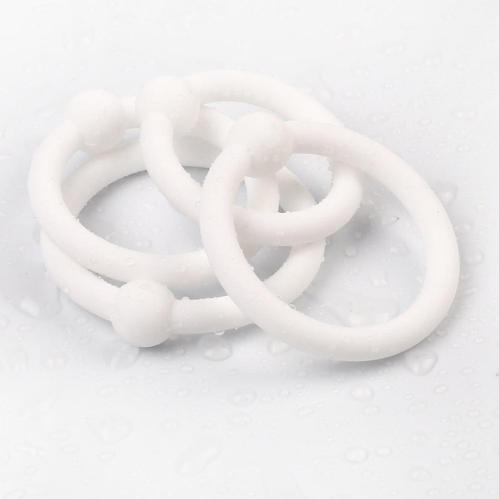 4-Piece Silicone Cock Ring Set for Delayed Ejaculation & Restraint