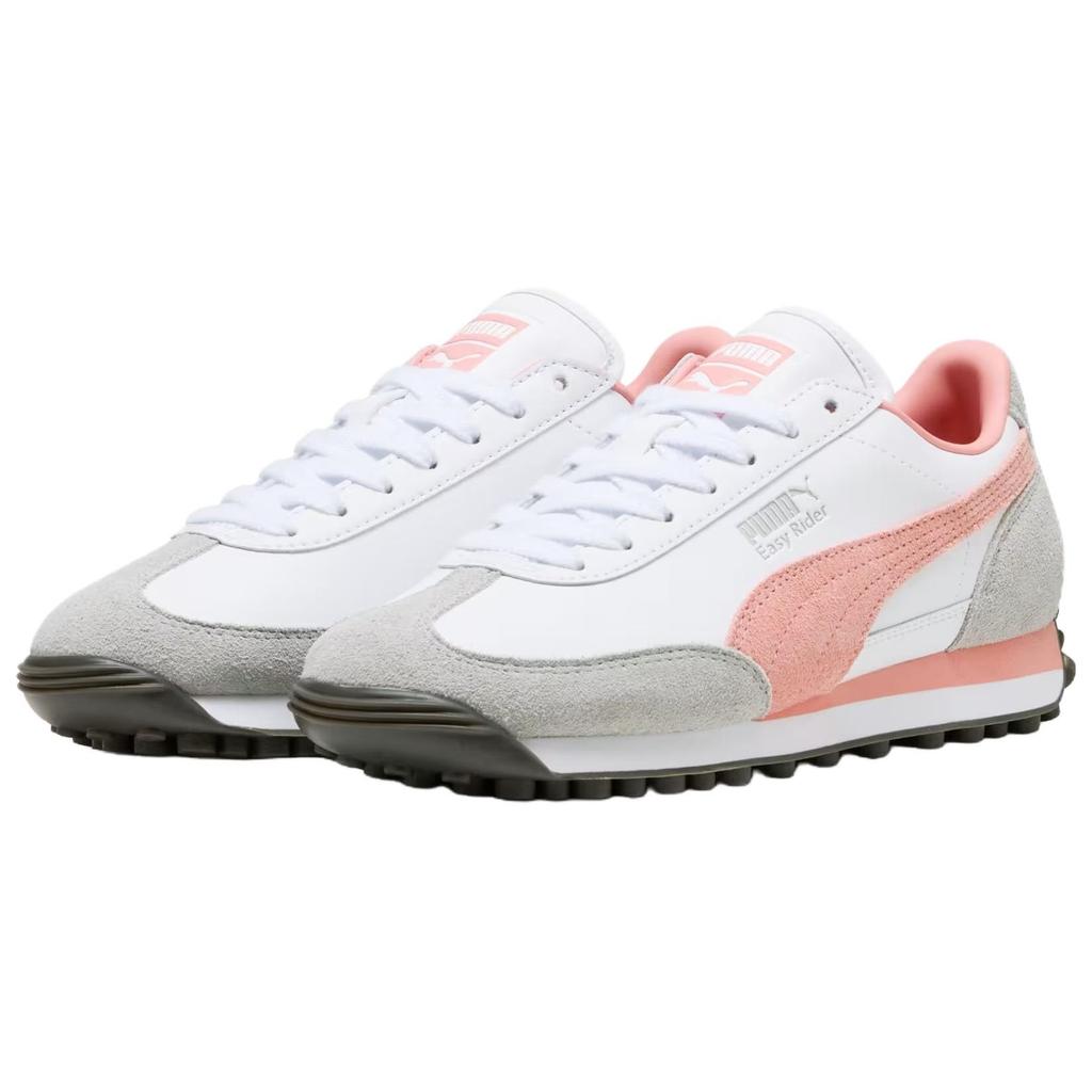 Puma Easy Rider Abrasion Resistant Abrasion Resistant Low Top Casual Shoes Unisex White Pink 399025-08
