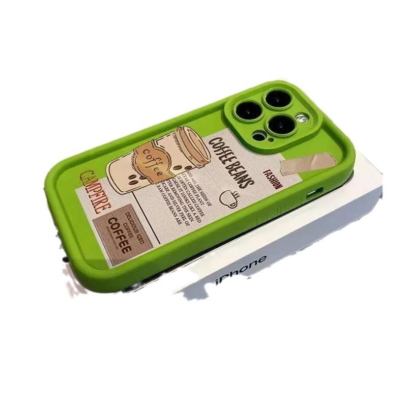 The New Coffee Is Suitable for Iphone16 Mobile Phone Case Apple 15promax/14 Anti-drop 13pro/12 Europe and America 11x.