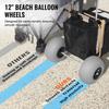 Beach Dolly with Big Wheels for Sand 12 In Balloon Wheels Beach Gardening