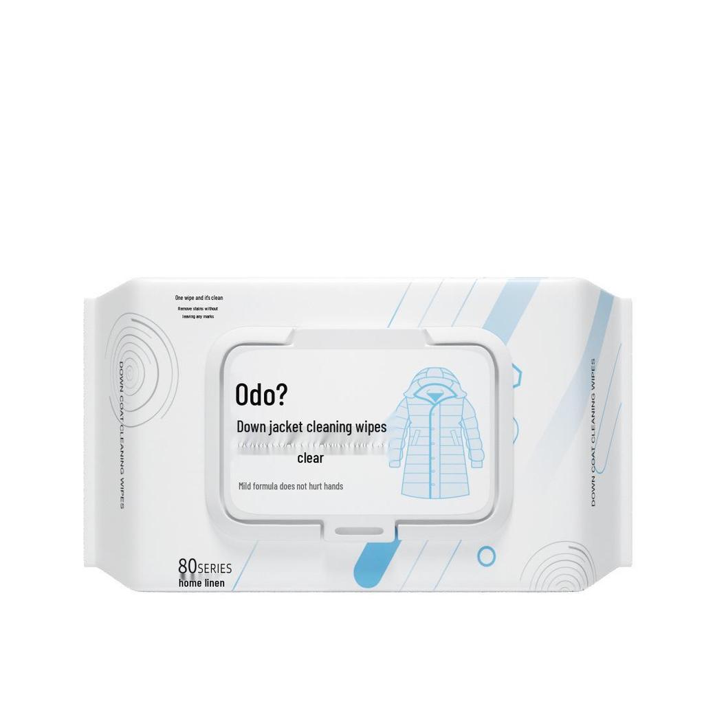 8-Pack Down Jacket Cleaning Wipes - Removes Clothing & Oil Stains