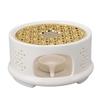 Teapot Warmer Tea Coffee Warmer Base Ceramic Heater with Spoon Lid and Candle Holder