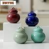 Mini Gourd Tea Box Organizer Moisture-proof Boutique Small Storage Tank Containers Awakening Tea Tea Caddy Teaset Collection