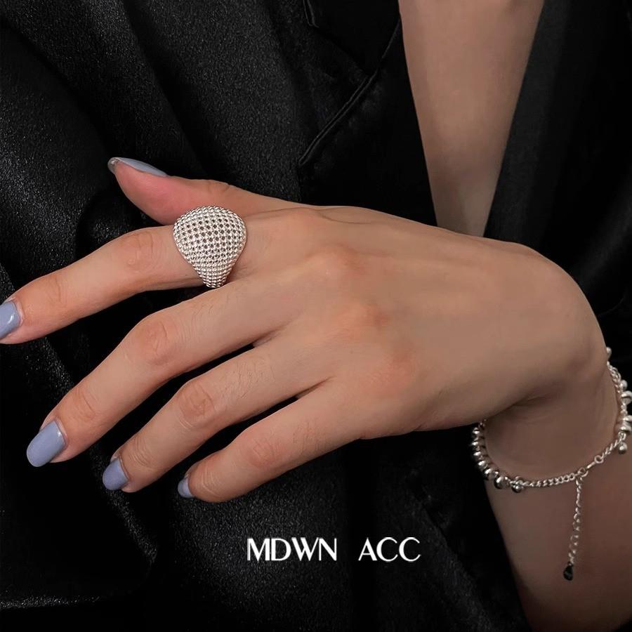 2025 New Luxe Retro Open Ring In S925 Sterling Silver with Double Pearls for Women