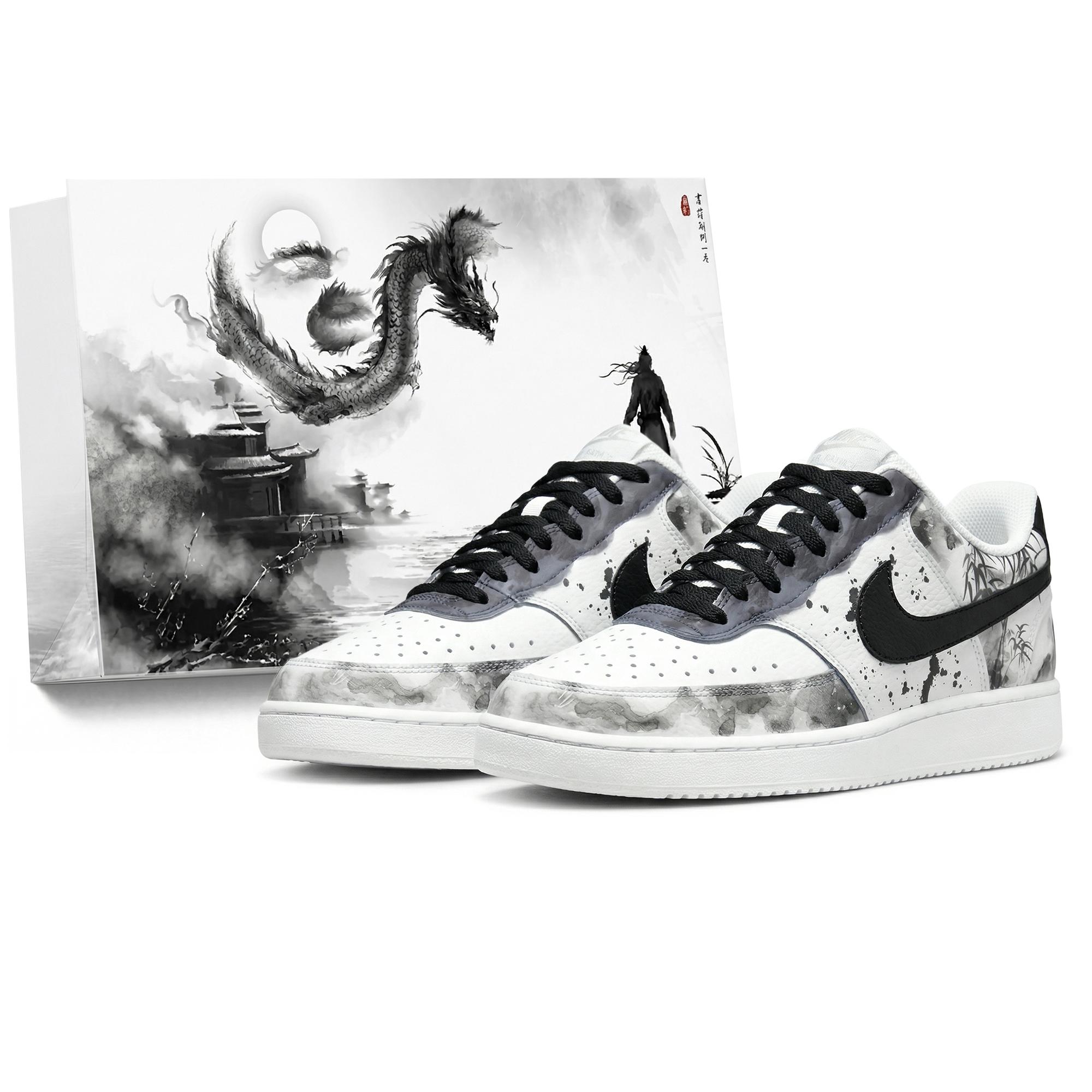 

Nike Court Vision 1 Skateboard Shoes Unisex Low Top White DH2987-100(Team210-S-BOX) 40.5