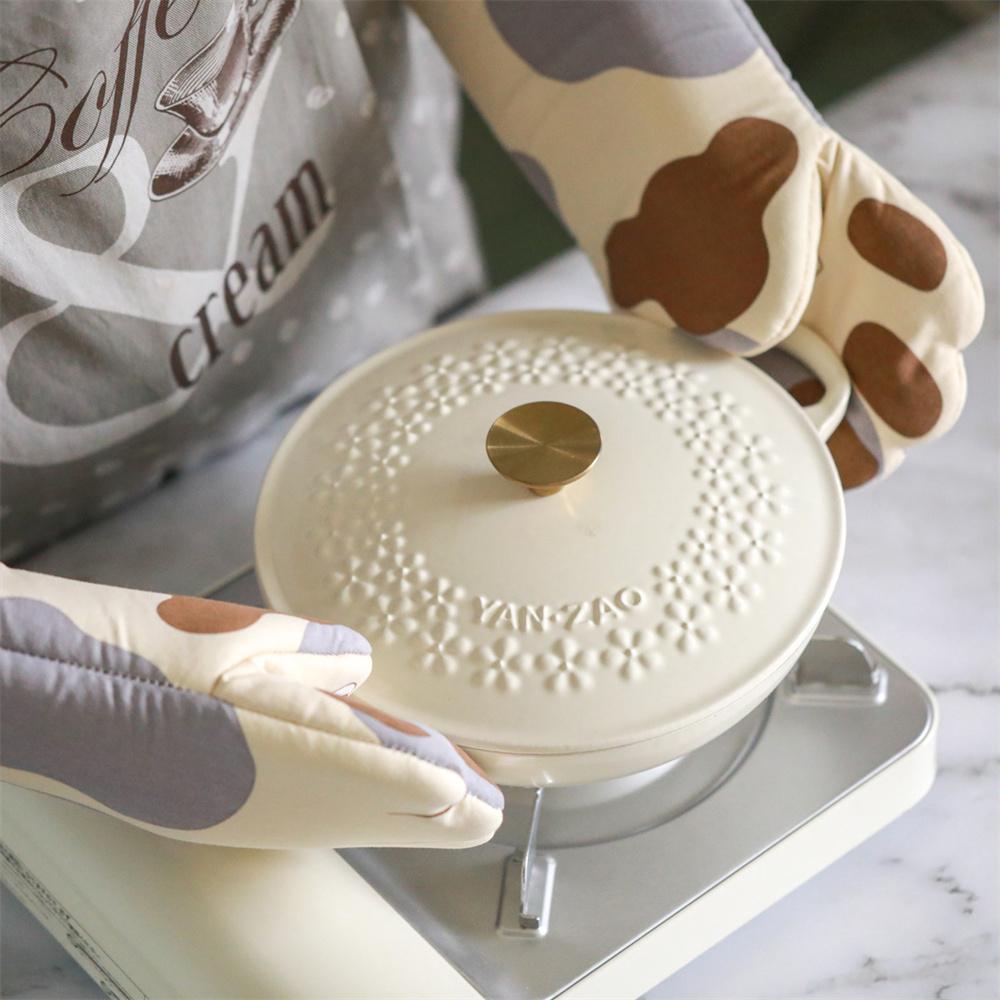 Gloves Cotton Long Cute Cat Paws Insulation Cartoon Animal For Barbecue Cooking Baking Baking Supplies Oven Glove Microwave