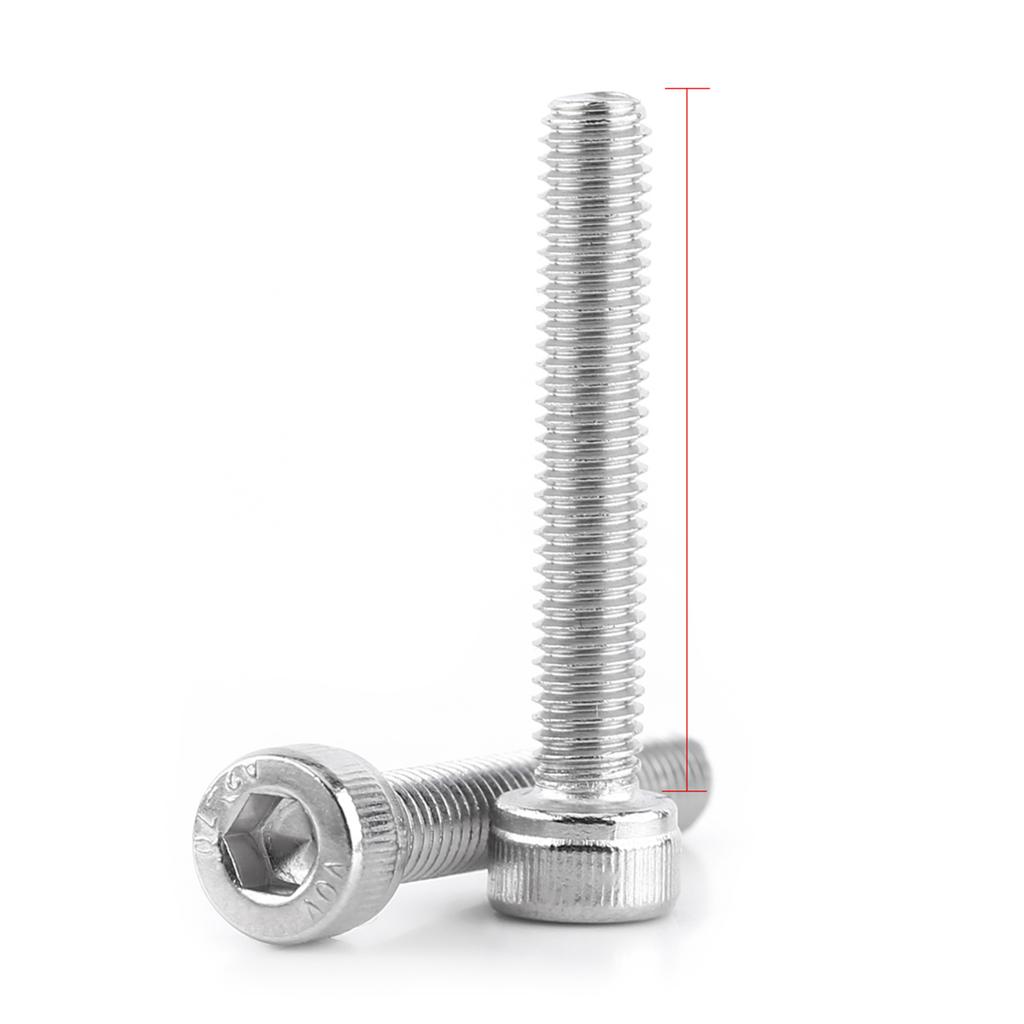 304 Stainless Steel Hex Socket Hd Thrd Screws Fastener (M5*10)