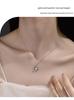 Elegant 925 Sterling Silver Heart Moonstone Necklace for Women - New Floral Style Clavicle Chain