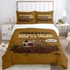 Funny Capybara Anime Duvet Cover Kawaii Animals Bedding Set Soft Quilt Cover Full Size for Boy Teens Bedroom Decoration