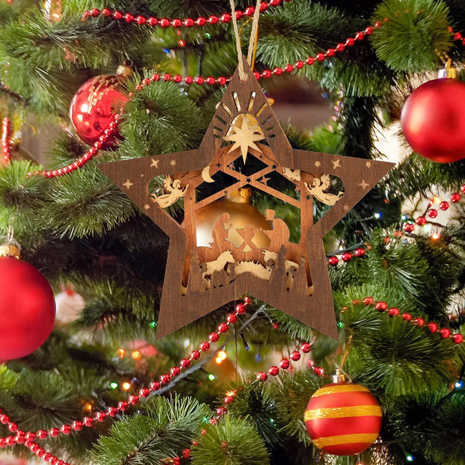 

Рождественский вертеп украшения в форме звезды сувениры деревянные религиозные