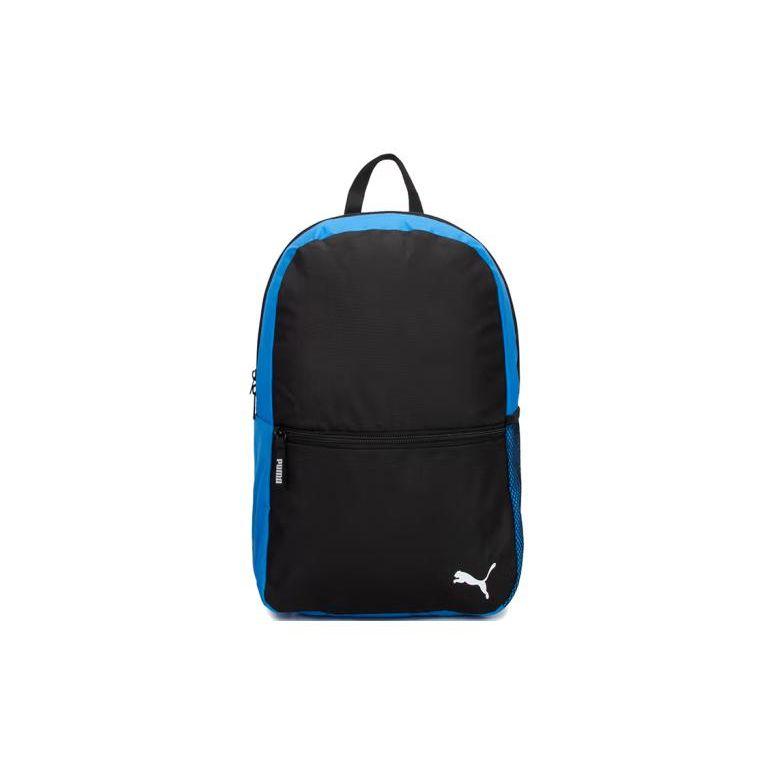 Puma Sport Casual Zipper Closure Fabric Backpack Medium Unisex Backpacks Black Blue 090238-02 Black & Blue,Medium
