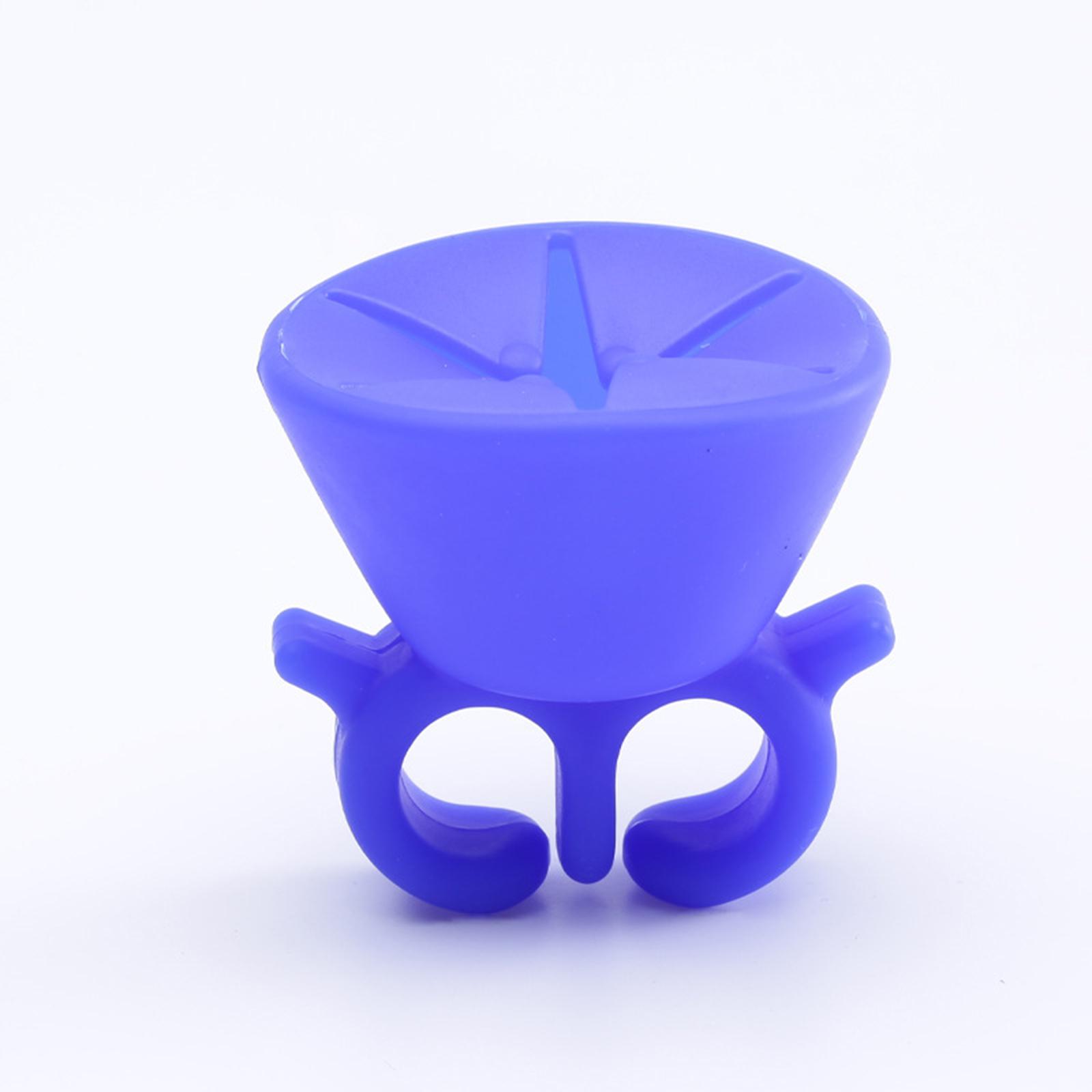 

Silicone Nail Polish Bottle Holder Stand for Hands-Free Use Nail Art Tool with Flexible Grip and Stable Base for Manicure Application One Size синий