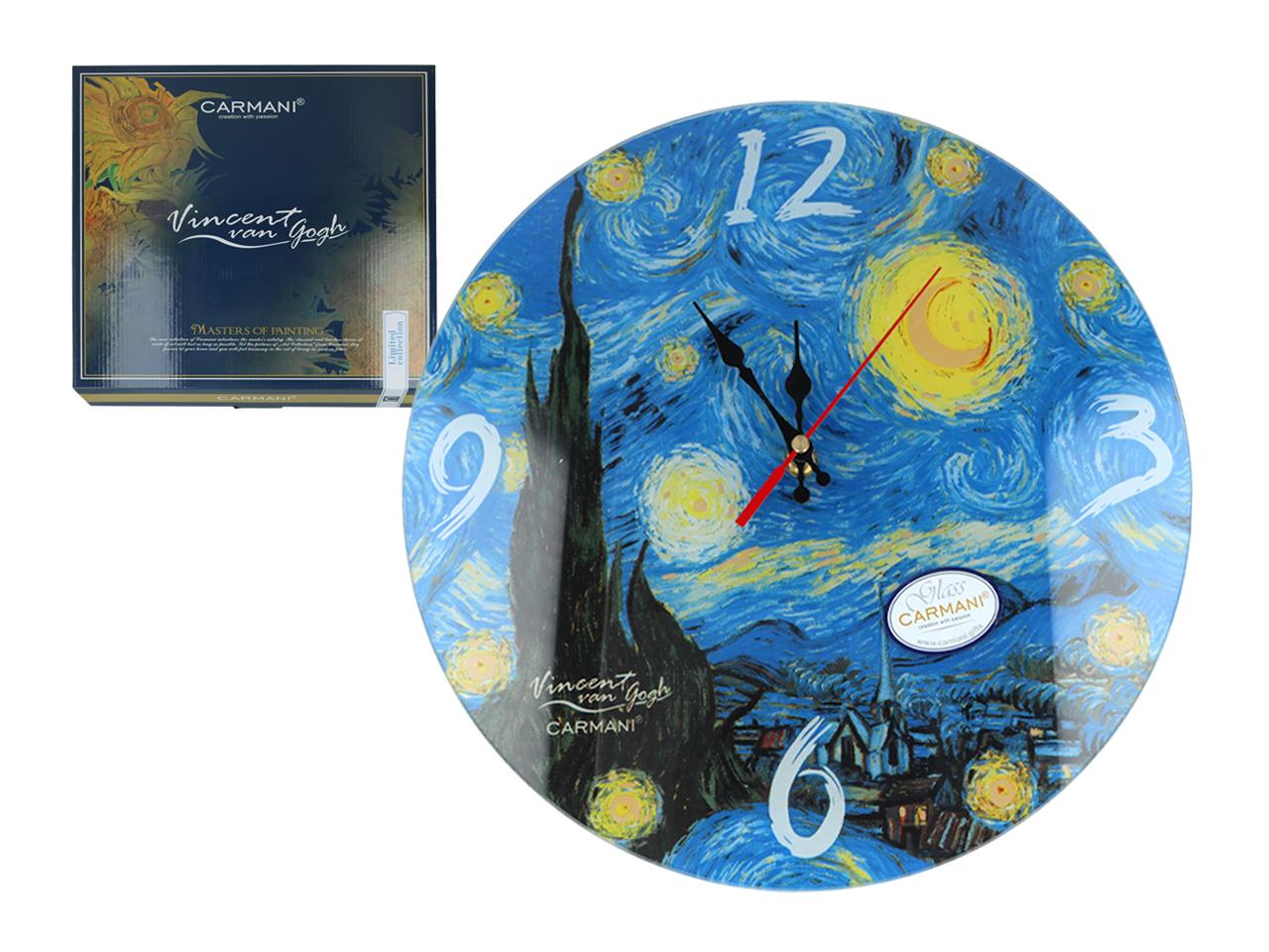 Wanduhr Dekorativ Van Gogh Sternennacht Gemälde Carmani