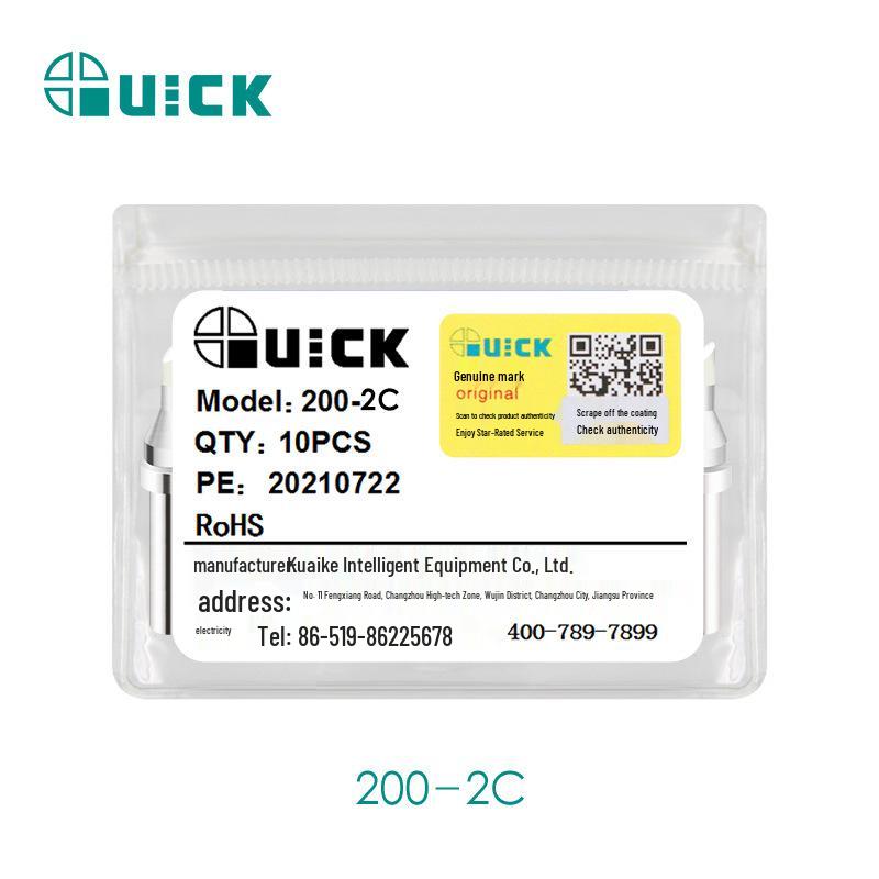 QUICK Kuai Ke TS2200/203H/503 Soldering Iron Tips - Compatible Models 203D/376D In 200-C/D/B/I/J/LB Styles.