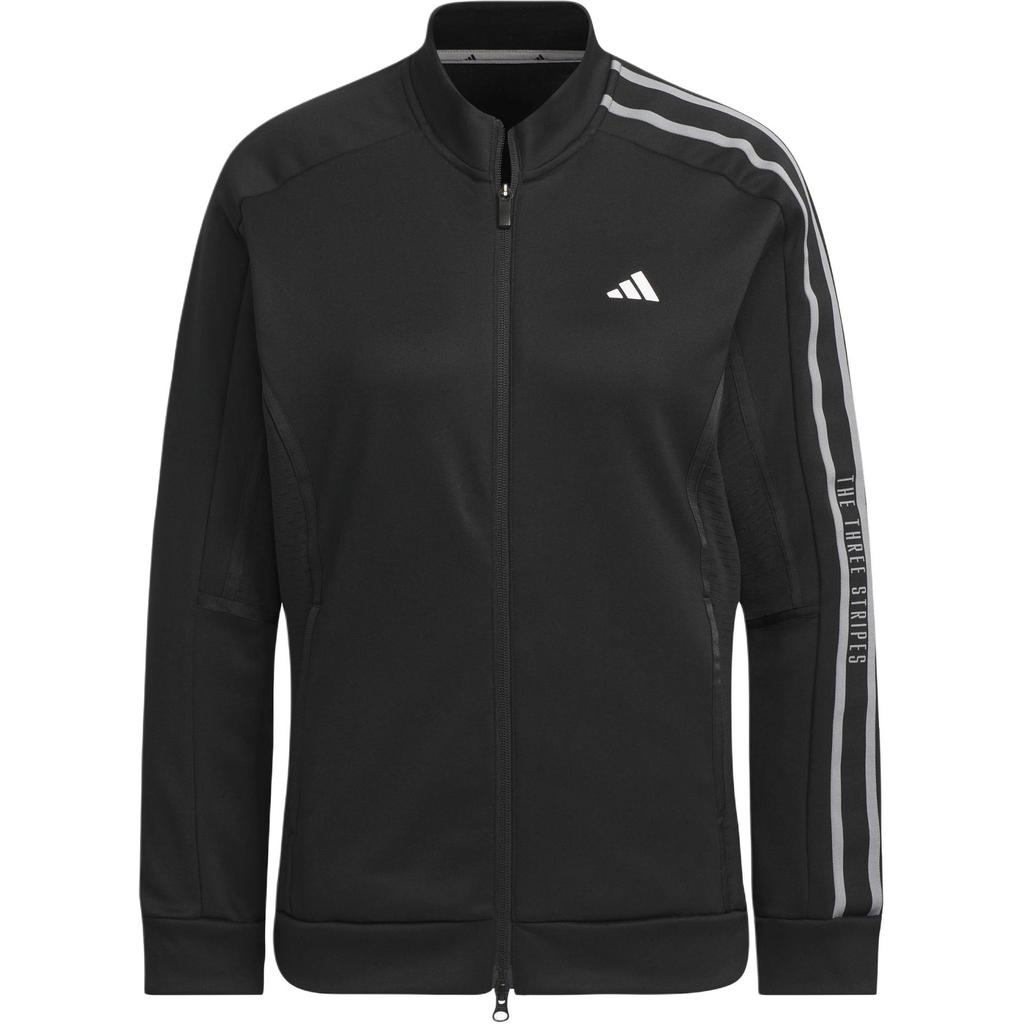 Adidas Cold.Rdy Retro Sports Golf Stand Collar Long Sleeve Jacket Women Jacket Black IS4792