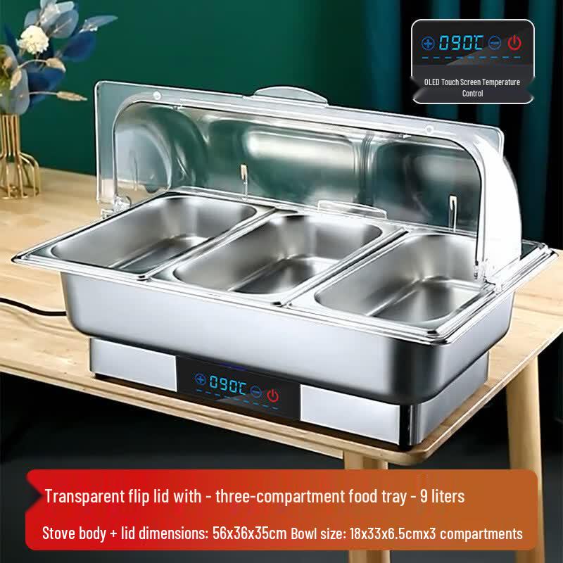 Zhishi Stainless Steel Electric Buffet Food Warmer