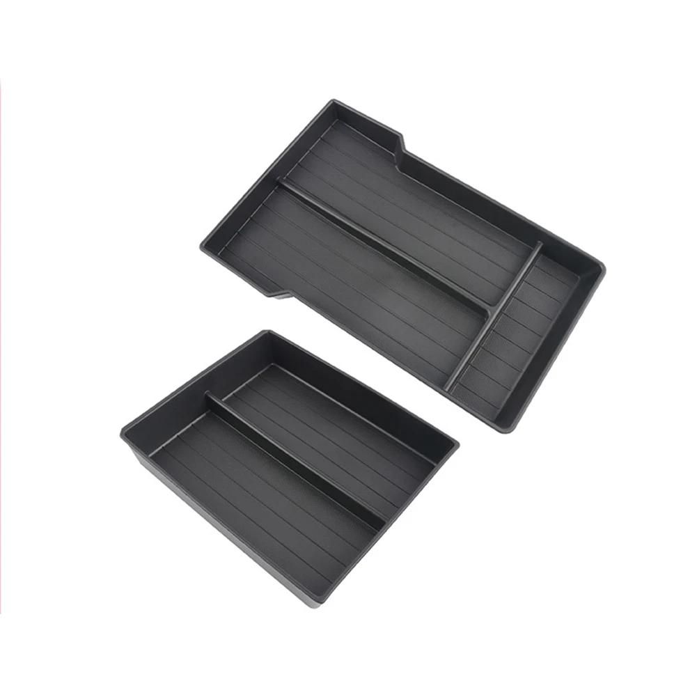 

Ящик для хранения в центральной консоли автомобиля, подлокотник, скрытый держатель для ящика, верхний и нижний органайзер, противоскользящий коврик для Tesla Model 3 Highland 2024