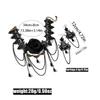 Vintage Lace Gothic Necklace Earring Set Women - Handmade Retro Floral Geometric Pendant Jewelry Accessories