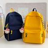 Schoolbag1011 New College Style Backpack Large Capacity Lightweight Letter Primary and Secondary School Students Simple Daily Commuter Backpack