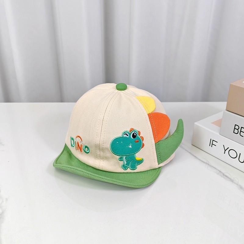 Dino Kids Sun Hat With Embroidered Animal Design For Toddlers 624 Months
