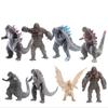 8pcs Godzilla Vs Kong Model Anime Figurine Mechagodzilla Dinosaur Action Figure Collectible Model Doll Toys Kids Birthday Gifts