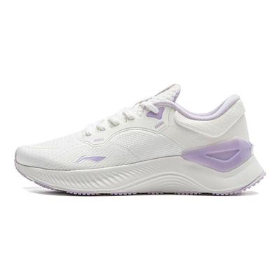 Li Ning Yue Ying Element Casual Μοντέρνο Ύφασμα TPU Αντιολισθητικά Χαμηλά Αθλητικά Παπούτσια Γυναικείο sneaker Λευκό Μωβ ARHT060-1