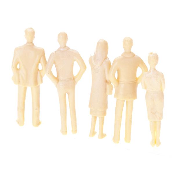 40x Model People Architectural 1:30 Scale Unpainted Standing Figures for Miniature DIY