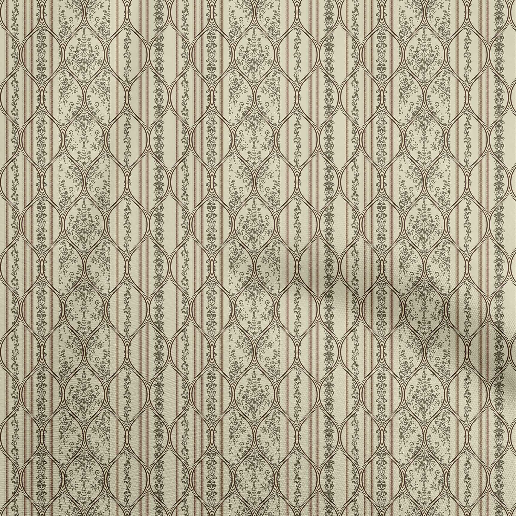 

OneOone Cotton Flex Brown Fabric Floral Diy Clothing Тканина для стьобання Тканина з принтом на ярди 40 дюймів 42 Inch Wide - Viscose Chiffon жовтий