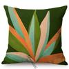 Abstract Leaves Pattern Cushion Cover Colorful Tropical Plants Pastel Art Cotton Linen Sofa Decoration Throw Pillow Case Cojines