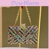 Elegante Borsa da Sera a Pochette con Decorazioni di Strass per Eventi Formali
