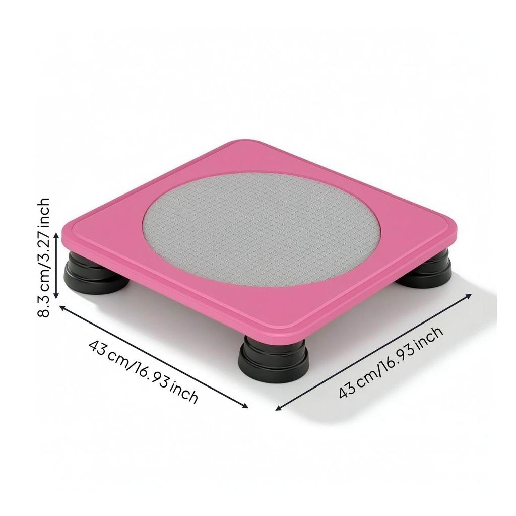 Square Trampolines Rebounder Quiet Jumping Toy for Kids, Young Children,