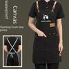 Waterproof & Oil-Proof Stain-Resistant Canvas Apron for Kitchens - Customizable Printing Available
