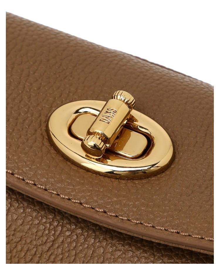 Daks Womens Accessories Brown O Lock-Decorated Flap Shoulder Bag S_Dcba6E962W2