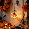 Dormitory Festive Accessory Halloween Glowing Sphere, Lighted Clear Ball Ornament, Cute Witch Seasonal Home Decoration Cat, LED Hanging for