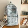 Schoolbag New 1011 High-value Schoolbag Women's High-value Ridge Protection Travel Backpack Simple Large-capacity Backpack